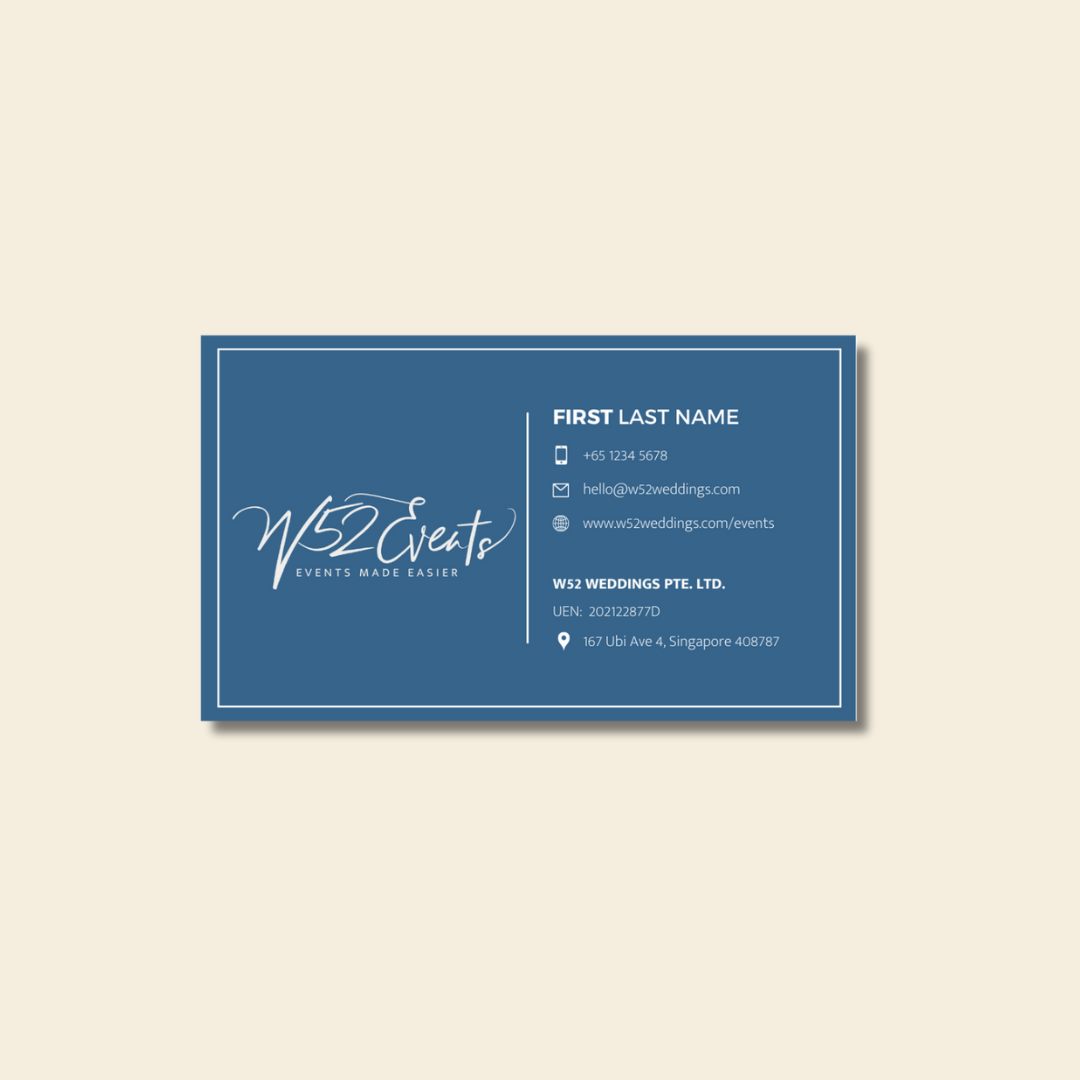 W52 EVENTS - Name Card